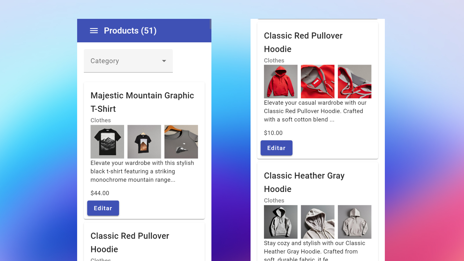 responsive mobile view